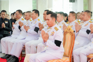 มรภ.เทพสตรี ร่วมพิธีทำบุญตักบาตรและพิธีบำเพ็ญกุศลทักษิณานุประทาน อุทิศถวายเป็นพระกุศลแด่ สมเด็จพระเจ้าลูกเธอ เจ้าฟ้าพัชรกิติยาภาฯ ในวาระครบ 100 วัน (สตมวาร)