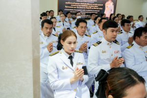 มรภ.เทพสตรี ร่วมพิธีทำบุญตักบาตรและพิธีบำเพ็ญกุศลทักษิณานุประทาน อุทิศถวายเป็นพระกุศลแด่ สมเด็จพระเจ้าลูกเธอ เจ้าฟ้าพัชรกิติยาภาฯ ในวาระครบ 100 วัน (สตมวาร)