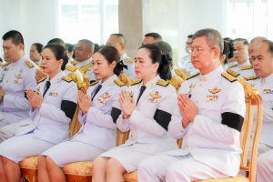 มรภ.เทพสตรี ร่วมพิธีทำบุญตักบาตรและพิธีบำเพ็ญกุศลทักษิณานุประทาน อุทิศถวายเป็นพระกุศลแด่ สมเด็จพระเจ้าลูกเธอ เจ้าฟ้าพัชรกิติยาภาฯ ในวาระครบ 100 วัน (สตมวาร)