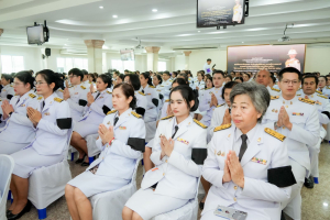 มรภ.เทพสตรี ร่วมพิธีทำบุญตักบาตรและพิธีบำเพ็ญกุศลทักษิณานุประทาน อุทิศถวายเป็นพระกุศลแด่ สมเด็จพระเจ้าลูกเธอ เจ้าฟ้าพัชรกิติยาภาฯ ในวาระครบ 100 วัน (สตมวาร)