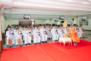 มรภ.เทพสตรี ร่วมพิธีทำบุญตักบาตรและพิธีบำเพ็ญกุศลทักษิณานุประทาน อุทิศถวายเป็นพระกุศลแด่ สมเด็จพระเจ้าลูกเธอ เจ้าฟ้าพัชรกิติยาภาฯ ในวาระครบ 100 วัน (สตมวาร)