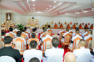 มรภ.เทพสตรี ร่วมพิธีทำบุญตักบาตรและพิธีบำเพ็ญกุศลทักษิณานุประทาน อุทิศถวายเป็นพระกุศลแด่ สมเด็จพระเจ้าลูกเธอ เจ้าฟ้าพัชรกิติยาภาฯ ในวาระครบ 100 วัน (สตมวาร)