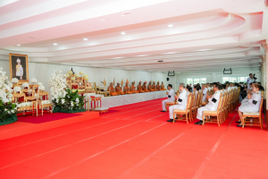 มรภ.เทพสตรี ร่วมพิธีทำบุญตักบาตรและพิธีบำเพ็ญกุศลทักษิณานุประทาน อุทิศถวายเป็นพระกุศลแด่ สมเด็จพระเจ้าลูกเธอ เจ้าฟ้าพัชรกิติยาภาฯ ในวาระครบ 100 วัน (สตมวาร)