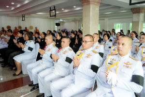 มรภ.เทพสตรี ร่วมพิธีทำบุญตักบาตรและพิธีบำเพ็ญกุศลทักษิณานุประทาน อุทิศถวายเป็นพระกุศลแด่ สมเด็จพระเจ้าลูกเธอ เจ้าฟ้าพัชรกิติยาภาฯ ในวาระครบ 100 วัน (สตมวาร)