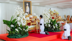 มรภ.เทพสตรี ร่วมพิธีทำบุญตักบาตรและพิธีบำเพ็ญกุศลทักษิณานุประทาน อุทิศถวายเป็นพระกุศลแด่ สมเด็จพระเจ้าลูกเธอ เจ้าฟ้าพัชรกิติยาภาฯ ในวาระครบ 100 วัน (สตมวาร)