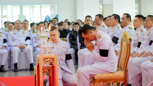 มรภ.เทพสตรี ร่วมพิธีทำบุญตักบาตรและพิธีบำเพ็ญกุศลทักษิณานุประทาน อุทิศถวายเป็นพระกุศลแด่ สมเด็จพระเจ้าลูกเธอ เจ้าฟ้าพัชรกิติยาภาฯ ในวาระครบ 100 วัน (สตมวาร)