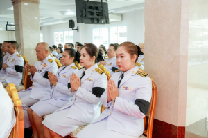มรภ.เทพสตรี ร่วมพิธีทำบุญตักบาตรและพิธีบำเพ็ญกุศลทักษิณานุประทาน อุทิศถวายเป็นพระกุศลแด่ สมเด็จพระเจ้าลูกเธอ เจ้าฟ้าพัชรกิติยาภาฯ ในวาระครบ 100 วัน (สตมวาร)