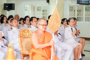 มรภ.เทพสตรี ร่วมพิธีทำบุญตักบาตรและพิธีบำเพ็ญกุศลทักษิณานุประทาน อุทิศถวายเป็นพระกุศลแด่ สมเด็จพระเจ้าลูกเธอ เจ้าฟ้าพัชรกิติยาภาฯ ในวาระครบ 100 วัน (สตมวาร)