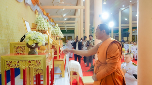 มรภ.เทพสตรี ร่วมพิธีต้อนรับสัญญาบัตร พัดยศ และพิธีแสดงมุทิตาสักการะ พระวชิรสิกขโกศล