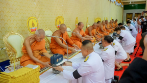 มรภ.เทพสตรี ร่วมพิธีต้อนรับสัญญาบัตร พัดยศ และพิธีแสดงมุทิตาสักการะ พระวชิรสิกขโกศล