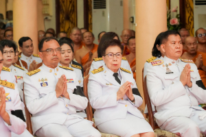 มรภ.เทพสตรี ร่วมพิธีต้อนรับสัญญาบัตร พัดยศ และพิธีแสดงมุทิตาสักการะ พระวชิรสิกขโกศล