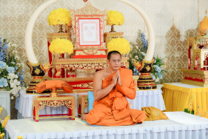 มรภ.เทพสตรี ร่วมพิธีต้อนรับสัญญาบัตร พัดยศ และพิธีแสดงมุทิตาสักการะ พระวชิรสิกขโกศล