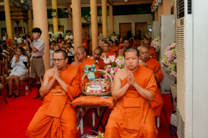 มรภ.เทพสตรี ร่วมพิธีต้อนรับสัญญาบัตร พัดยศ และพิธีแสดงมุทิตาสักการะ พระวชิรสิกขโกศล