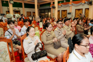 มรภ.เทพสตรี ร่วมพิธีต้อนรับสัญญาบัตร พัดยศ และพิธีแสดงมุทิตาสักการะ พระวชิรสิกขโกศล