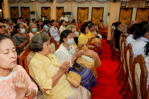 มรภ.เทพสตรี ร่วมพิธีต้อนรับสัญญาบัตร พัดยศ และพิธีแสดงมุทิตาสักการะ พระวชิรสิกขโกศล