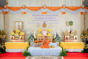 มรภ.เทพสตรี ร่วมพิธีต้อนรับสัญญาบัตร พัดยศ และพิธีแสดงมุทิตาสักการะ พระวชิรสิกขโกศล