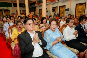 มรภ.เทพสตรี ร่วมพิธีต้อนรับสัญญาบัตร พัดยศ และพิธีแสดงมุทิตาสักการะ พระวชิรสิกขโกศล