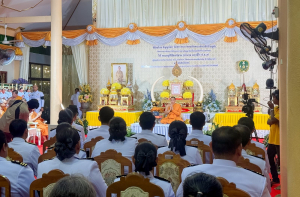 มรภ.เทพสตรี ร่วมพิธีต้อนรับสัญญาบัตร พัดยศ และพิธีแสดงมุทิตาสักการะ พระวชิรสิกขโกศล
