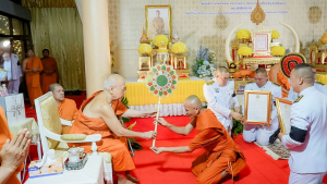 มรภ.เทพสตรี ร่วมพิธีต้อนรับสัญญาบัตร พัดยศ และพิธีแสดงมุทิตาสักการะ พระวชิรสิกขโกศล