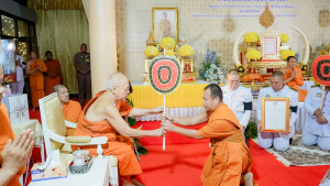 มรภ.เทพสตรี ร่วมพิธีต้อนรับสัญญาบัตร พัดยศ และพิธีแสดงมุทิตาสักการะ พระวชิรสิกขโกศล
