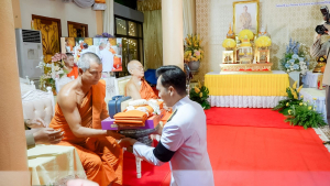 มรภ.เทพสตรี ร่วมพิธีต้อนรับสัญญาบัตร พัดยศ และพิธีแสดงมุทิตาสักการะ พระวชิรสิกขโกศล