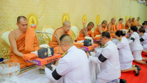 มรภ.เทพสตรี ร่วมพิธีต้อนรับสัญญาบัตร พัดยศ และพิธีแสดงมุทิตาสักการะ พระวชิรสิกขโกศล