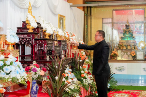 มรภ.เทพสตรี ร่วมพิธีสวดพระพุทธมนต์และเจริญจิตภาวนาอุทิศถวายพระราชกุศลแด่ สมเด็จพระบรมราชชนนีพันปีหลวง และอุทิศถวายพระกุศลแด่ สมเด็จพระเจ้าลูกเธอ เจ้าฟ้าพัชรกิติยาภาฯ