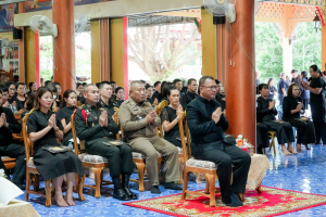 มรภ.เทพสตรี ร่วมพิธีสวดพระพุทธมนต์และเจริญจิตภาวนาอุทิศถวายพระราชกุศลแด่ สมเด็จพระบรมราชชนนีพันปีหลวง และอุทิศถวายพระกุศลแด่ สมเด็จพระเจ้าลูกเธอ เจ้าฟ้าพัชรกิติยาภาฯ
