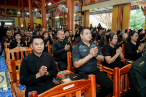 มรภ.เทพสตรี ร่วมพิธีสวดพระพุทธมนต์และเจริญจิตภาวนาอุทิศถวายพระราชกุศลแด่ สมเด็จพระบรมราชชนนีพันปีหลวง และอุทิศถวายพระกุศลแด่ สมเด็จพระเจ้าลูกเธอ เจ้าฟ้าพัชรกิติยาภาฯ