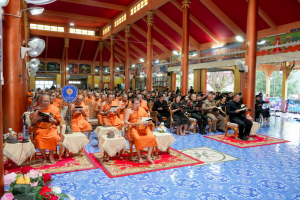 มรภ.เทพสตรี ร่วมพิธีสวดพระพุทธมนต์และเจริญจิตภาวนาอุทิศถวายพระราชกุศลแด่ สมเด็จพระบรมราชชนนีพันปีหลวง และอุทิศถวายพระกุศลแด่ สมเด็จพระเจ้าลูกเธอ เจ้าฟ้าพัชรกิติยาภาฯ
