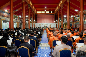 มรภ.เทพสตรี ร่วมพิธีสวดพระพุทธมนต์และเจริญจิตภาวนาอุทิศถวายพระราชกุศลแด่ สมเด็จพระบรมราชชนนีพันปีหลวง และอุทิศถวายพระกุศลแด่ สมเด็จพระเจ้าลูกเธอ เจ้าฟ้าพัชรกิติยาภาฯ
