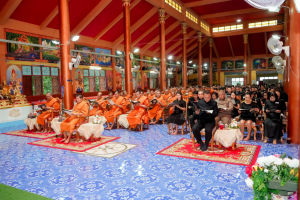 มรภ.เทพสตรี ร่วมพิธีสวดพระพุทธมนต์และเจริญจิตภาวนาอุทิศถวายพระราชกุศลแด่ สมเด็จพระบรมราชชนนีพันปีหลวง และอุทิศถวายพระกุศลแด่ สมเด็จพระเจ้าลูกเธอ เจ้าฟ้าพัชรกิติยาภาฯ
