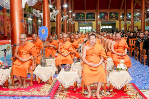 มรภ.เทพสตรี ร่วมพิธีสวดพระพุทธมนต์และเจริญจิตภาวนาอุทิศถวายพระราชกุศลแด่ สมเด็จพระบรมราชชนนีพันปีหลวง และอุทิศถวายพระกุศลแด่ สมเด็จพระเจ้าลูกเธอ เจ้าฟ้าพัชรกิติยาภาฯ