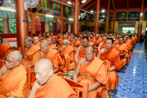 มรภ.เทพสตรี ร่วมพิธีสวดพระพุทธมนต์และเจริญจิตภาวนาอุทิศถวายพระราชกุศลแด่ สมเด็จพระบรมราชชนนีพันปีหลวง และอุทิศถวายพระกุศลแด่ สมเด็จพระเจ้าลูกเธอ เจ้าฟ้าพัชรกิติยาภาฯ