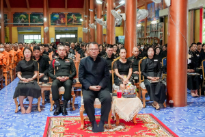 มรภ.เทพสตรี ร่วมพิธีสวดพระพุทธมนต์และเจริญจิตภาวนาอุทิศถวายพระราชกุศลแด่ สมเด็จพระบรมราชชนนีพันปีหลวง และอุทิศถวายพระกุศลแด่ สมเด็จพระเจ้าลูกเธอ เจ้าฟ้าพัชรกิติยาภาฯ