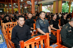 มรภ.เทพสตรี ร่วมพิธีสวดพระพุทธมนต์และเจริญจิตภาวนาอุทิศถวายพระราชกุศลแด่ สมเด็จพระบรมราชชนนีพันปีหลวง และอุทิศถวายพระกุศลแด่ สมเด็จพระเจ้าลูกเธอ เจ้าฟ้าพัชรกิติยาภาฯ