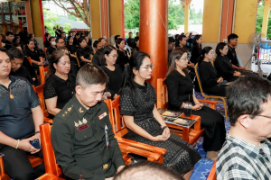 มรภ.เทพสตรี ร่วมพิธีสวดพระพุทธมนต์และเจริญจิตภาวนาอุทิศถวายพระราชกุศลแด่ สมเด็จพระบรมราชชนนีพันปีหลวง และอุทิศถวายพระกุศลแด่ สมเด็จพระเจ้าลูกเธอ เจ้าฟ้าพัชรกิติยาภาฯ