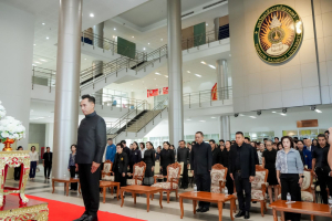 มรภ.เทพสตรี ร่วมกิจกรรมจัดทำดอกไม้จันทร์ เพื่อใช้ในงานพระราชพิธีถวายพระเพลิงพระบรมศพ สมเด็จพระนางเจ้าสิริกิติ์ พระบรมราชินีนาถ พระบรมราชชนนีพันปีหลวง