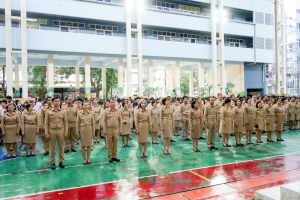 มรภ.เทพสตรี จัดกิจกรรมเคารพธงชาติเนื่องในวันพระราชทานธงชาติไทย ประจำปี พ.ศ. 2569