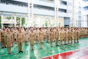 มรภ.เทพสตรี จัดกิจกรรมเคารพธงชาติเนื่องในวันพระราชทานธงชาติไทย ประจำปี พ.ศ. 2569