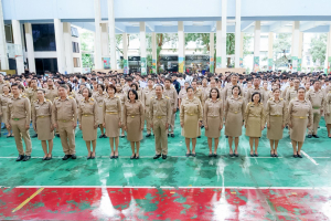 มรภ.เทพสตรี จัดกิจกรรมเคารพธงชาติเนื่องในวันพระราชทานธงชาติไทย ประจำปี พ.ศ. 2569