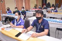 การอบรมส่งเสริมทักษะการเตรียมสถานที่สำหรับอบรมสัมมนาและการผูกผ้าสำหรับตกแต่งนิทรรศการ