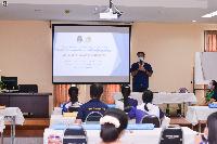 การอบรมส่งเสริมทักษะการเตรียมสถานที่สำหรับอบรมสัมมนาและการผูกผ้าสำหรับตกแต่งนิทรรศการ