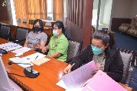 การประชุมชี้แจงการเบิกจ่ายงบประมาณของหน่วยงานในสังกัดมหาวิทยาลัยราชภัฏเทพสตรี ครั้งที่ 1/64