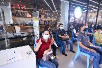 รองอธิการบดีฝ่ายบริหารฯ ให้กำลังใจบุคลากร มรภ.เทพสตรี รับการฉีดวัคซีนโรคโควิด-19 เข็ม 2