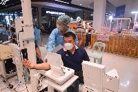 รองอธิการบดีฝ่ายบริหารฯ ให้กำลังใจบุคลากร มรภ.เทพสตรี รับการฉีดวัคซีนโรคโควิด-19 เข็ม 2