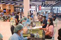 รองอธิการบดีฝ่ายบริหารฯ ให้กำลังใจบุคลากร มรภ.เทพสตรี รับการฉีดวัคซีนโรคโควิด-19 เข็ม 2