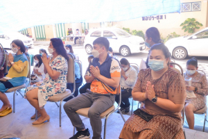 คณะวิทยาศาสตร์ฯ จัดพิธีทำบุญและถวายผ้าป่า