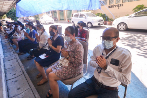 คณะวิทยาศาสตร์ฯ จัดพิธีทำบุญและถวายผ้าป่า
