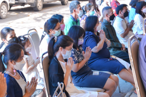 คณะวิทยาศาสตร์ฯ จัดพิธีทำบุญและถวายผ้าป่า